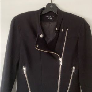 Theory heavy weight short black jacket.